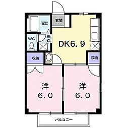間取図画像 2DK