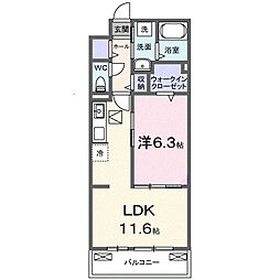 間取図画像 1LDK