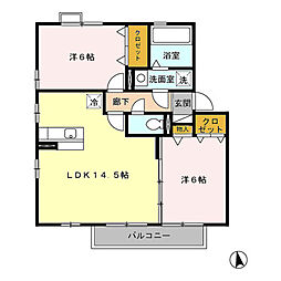 間取図画像 2LDK