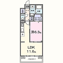 間取図画像 1LDK