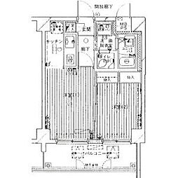 ウィンベルデュエット梅島第四 402 4階1DKの間取り