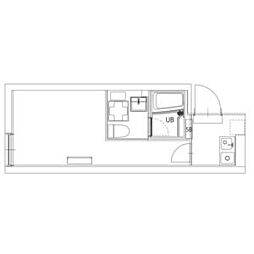 東武東上線 下板橋駅 徒歩7分の賃貸マンション 2階1Kの間取り