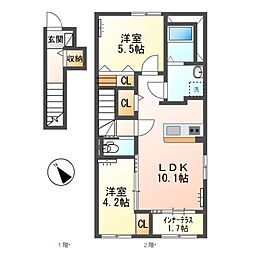 間取図画像 2LDK