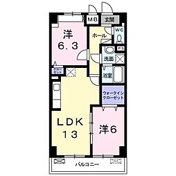 間取図画像 2LDK