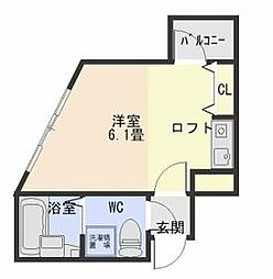 JR京浜東北・根岸線 鶴見駅 徒歩6分の賃貸アパート 1階1Kの間取り