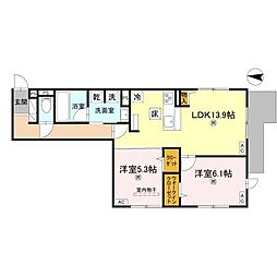 間取図画像 2LDK