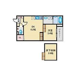 G-SQUARE 1階1SDKの間取り