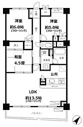 ガーデンコート洋光台 1階3LDKの間取り