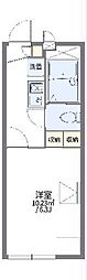 レオパレスカワハラ 2階1Kの間取り