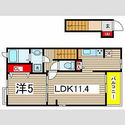 間取図画像 1LDK