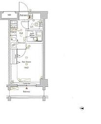 東武東上線 東武練馬駅 徒歩9分の賃貸マンション 2階1Kの間取り