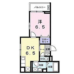 西武池袋線 保谷駅 徒歩9分の賃貸アパート 1階1DKの間取り