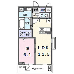 間取図画像 1LDK