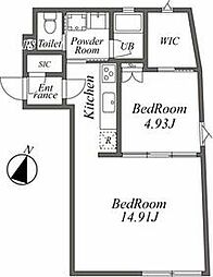 ＡＲＩＳＴＯ目黒 4階1LDKの間取り
