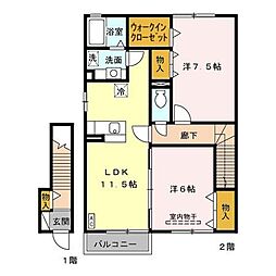 間取図画像 2LDK