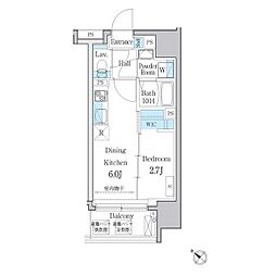 都営三田線 白山駅 徒歩3分の賃貸マンション 7階1DKの間取り