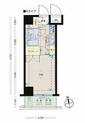 メインステージ大森海岸 5階1Kの間取り