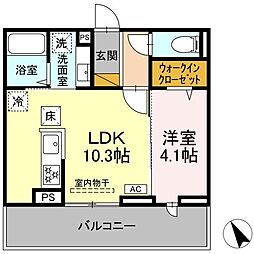 間取図画像 1LDK