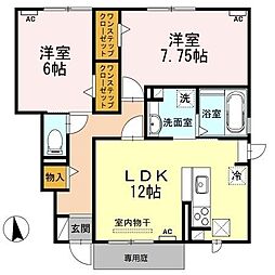 間取図画像 2LDK