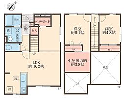カーサクラーノ 1階2SLDKの間取り