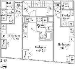 ＲＡＭＩｉ上池台 4階ワンルームの間取り