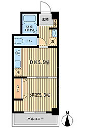 JR山手線 渋谷駅 徒歩10分の賃貸マンション 3階1DKの間取り