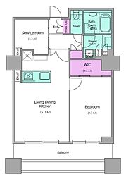 JR山手線 大塚駅 徒歩9分の賃貸マンション 9階1SLDKの間取り