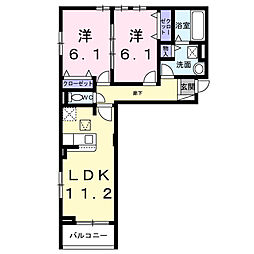 阪急伊丹線 伊丹駅 バス15分 スポーツセンター前下車 徒歩3分の賃貸アパート 1階2LDKの間取り