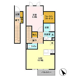 間取図画像 1LDK
