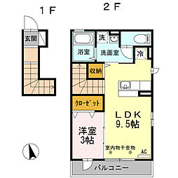間取図画像 1LDK