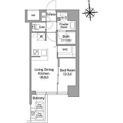 Osaka Metro千日前線 桜川駅 徒歩3分の賃貸マンション 3階1LDKの間取り