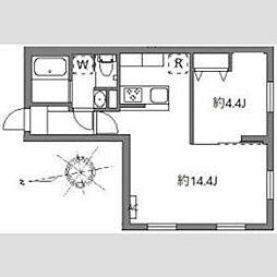 東京メトロ丸ノ内線 中野坂上駅 徒歩2分の賃貸マンション 1階1LDKの間取り
