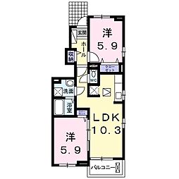 間取図画像 2LDK