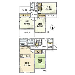 芝山戸建 1階4LDKの間取り