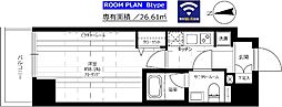 JR埼京線 板橋駅 徒歩6分の賃貸マンション 3階1Kの間取り