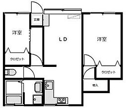 間取図画像 2LDK