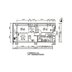 東京メトロ有楽町線 辰巳駅 徒歩9分の賃貸マンション 8階2SLDKの間取り