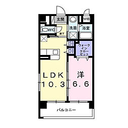 沖縄県中頭郡北谷町字桑江611-4(詳細未定)の賃貸マンション 3階1LDKの間取り
