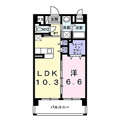 サン　グレイス 6階1LDKの間取り