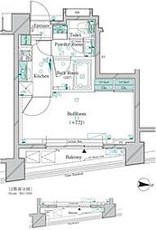 ガリシア大森Ｅａｓｔ 4階1Kの間取り