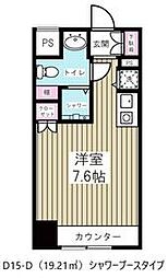 東京メトロ東西線 浦安駅 徒歩2分の賃貸マンション 7階ワンルームの間取り