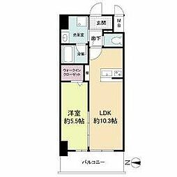 ストーリア茨木（旧トリニティ茨木） 9階1LDKの間取り