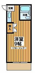 京王井の頭線 西永福駅 徒歩2分の賃貸マンション 1階ワンルームの間取り