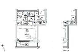 ベルシード横濱南太田II 4階1Kの間取り