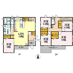 プランドールGH　H 1階4LDKの間取り