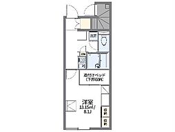 JR埼京線 北赤羽駅 徒歩12分の賃貸アパート 1階1Kの間取り