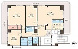 ホライズン東四つ木 3階3LDKの間取り