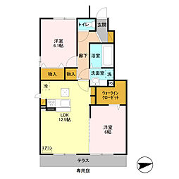 間取図画像 2LDK