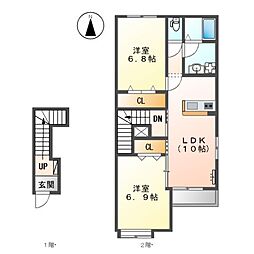 間取図画像 2LDK