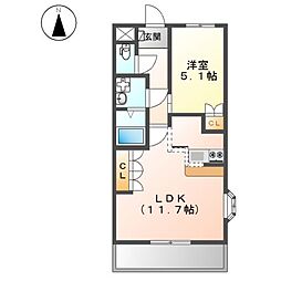 間取図画像 1LDK